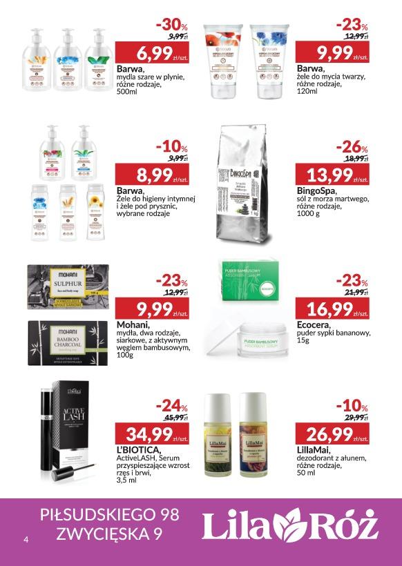 Gazetka promocyjna Drogeria Lilaróż str. 4