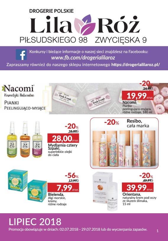 Gazetka promocyjna Drogeria Lilaróż str. 1