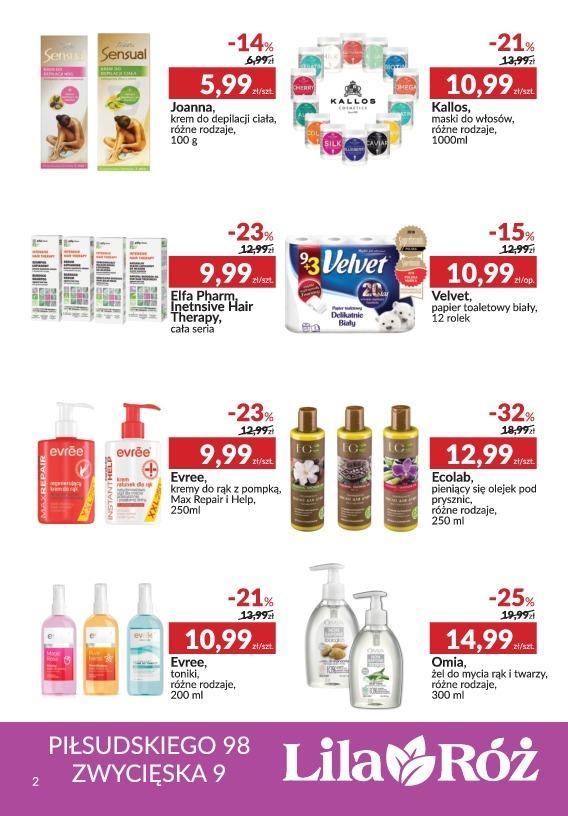 Gazetka promocyjna Drogeria Lilaróż str. 2